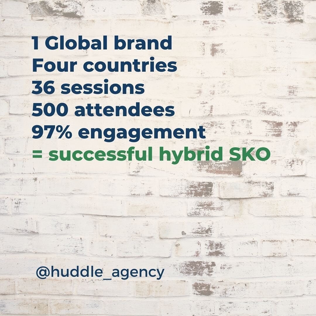 And that's a wrap! Another successful #hybrid #saleskickoff for this global electronics brand. Bringing people together with both #inperson and #virtual audiences is part art and part science and @Rodvowell and the @Huddle_agency team delivered a fan