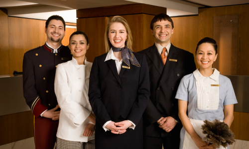 Hotel hospitality team