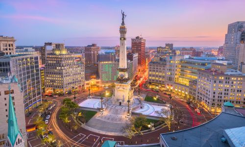 Indianapolis, Indiana, USA Skyline